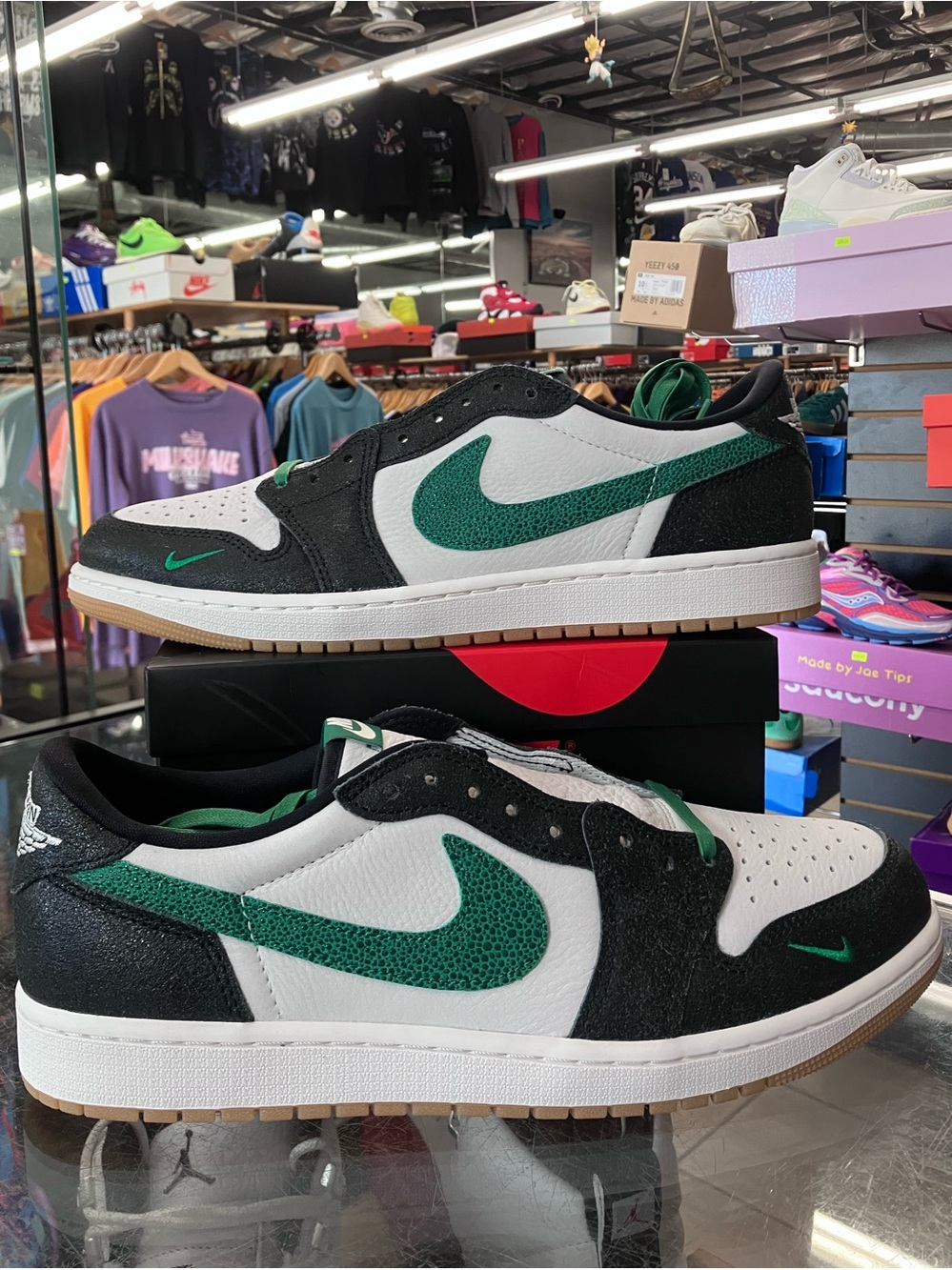 Air Jordan 1 Retro Low Phantom Pine Green Size 12.5